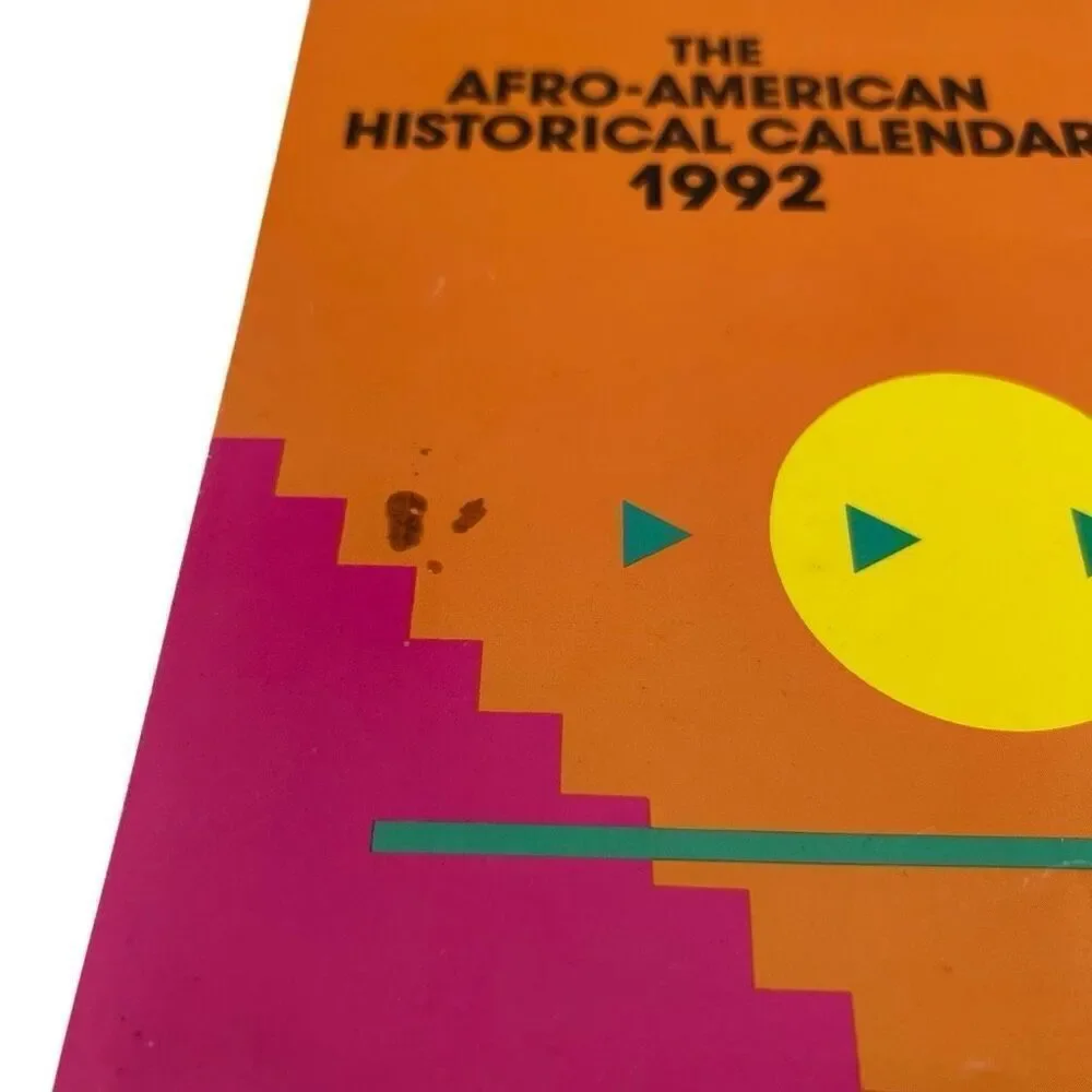 THE AFRO-AMERICAN HISTORICAL CALENDAR - 1992 Advertising Calendar Ohio State
